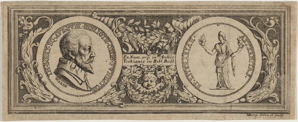 Thomas Bodley by Michael Burghers, print, 1640-1723