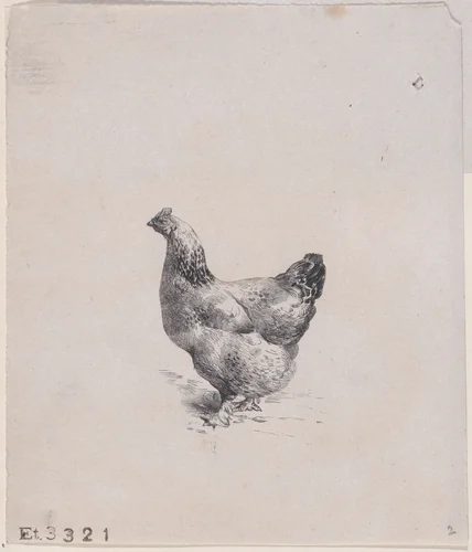 From The Henhouse by Charles Jacque, print, 1858