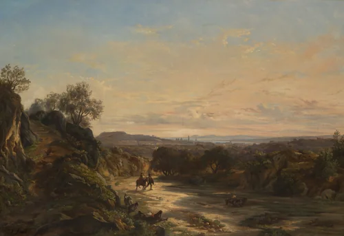 Sur la route de Nice by Paul Huet, painting, 1839-1849