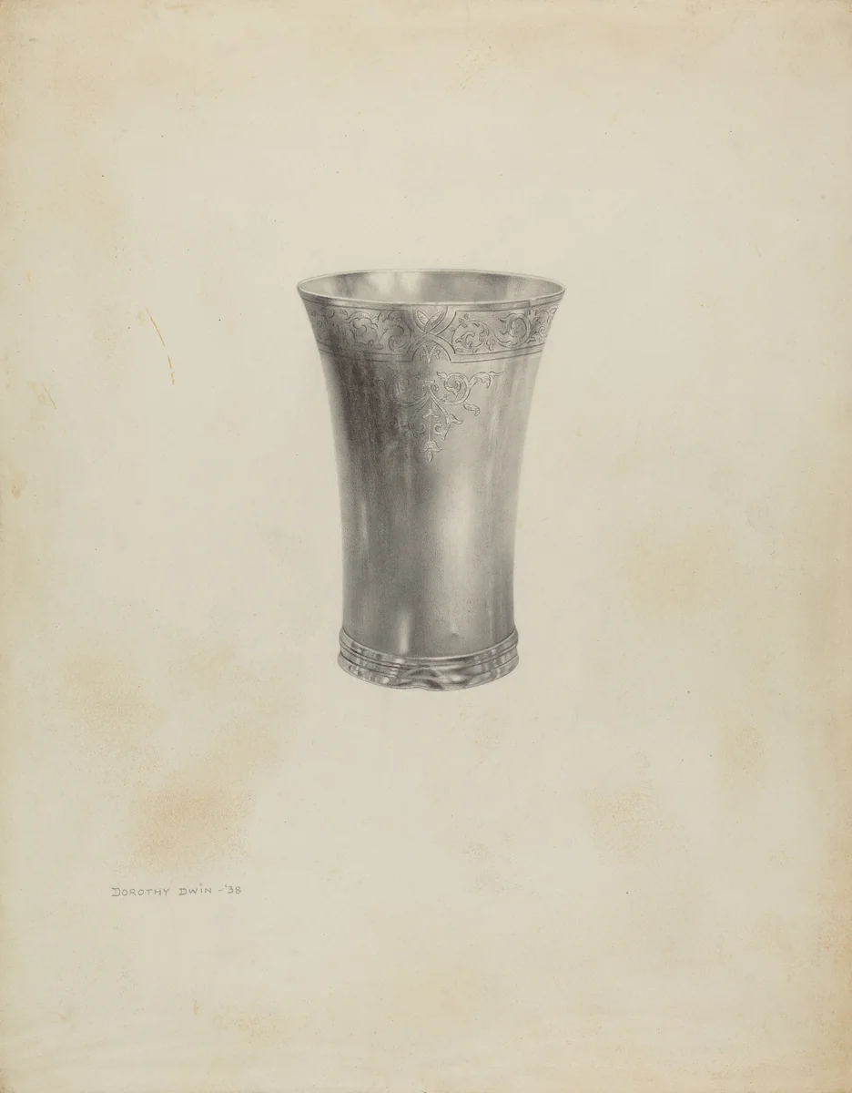 Silver Beaker by Dorothy Dwin, index of american design, 1938