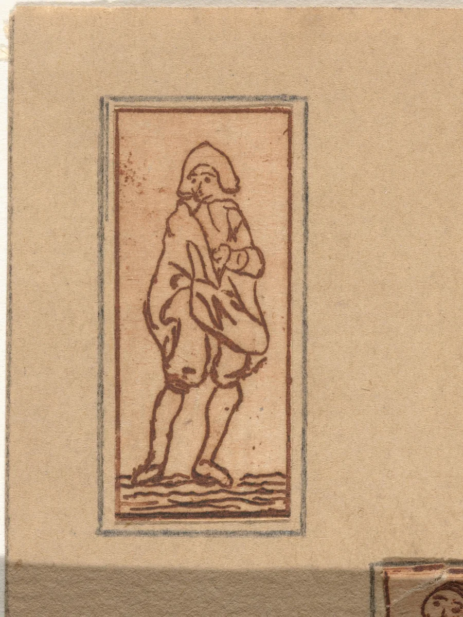 Staande man by Jacob Hoolaart, print, 1728-1789