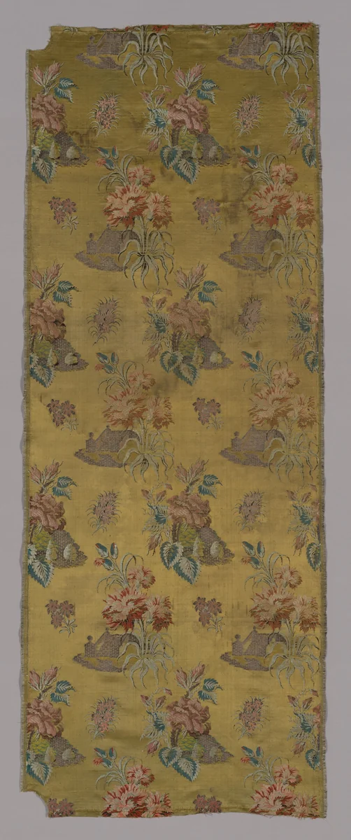 Panel (Dress Fabric) by France, probably Lyon, textile, 1701-1725