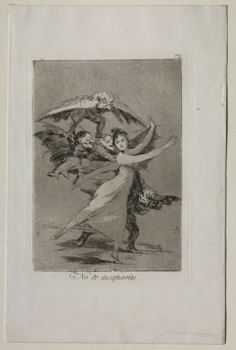 You Will Not Escape, Plate 72 by Francisco de Goya, print, 1799