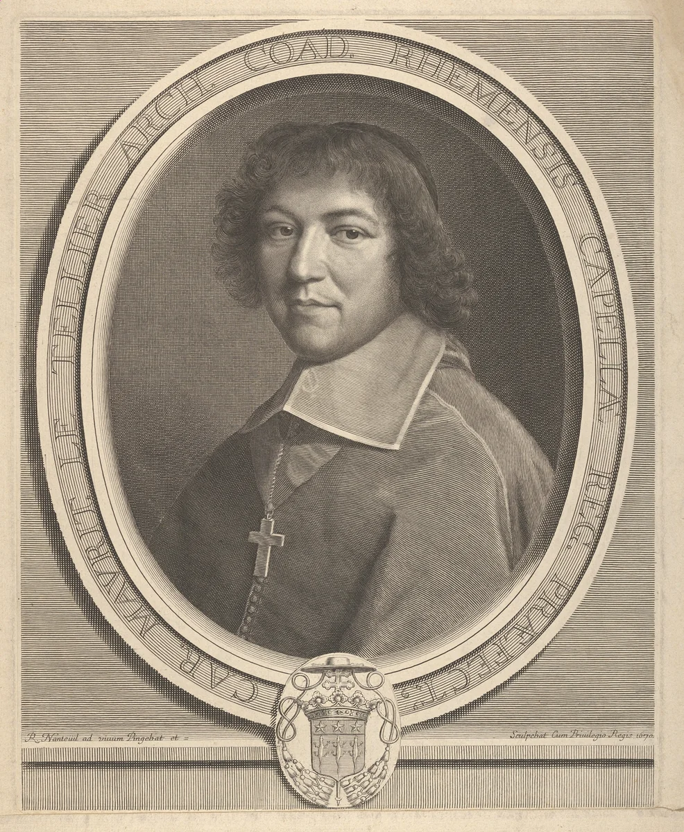 Charles-Maurice Le Tellier by Robert Nanteuil, print, 1670