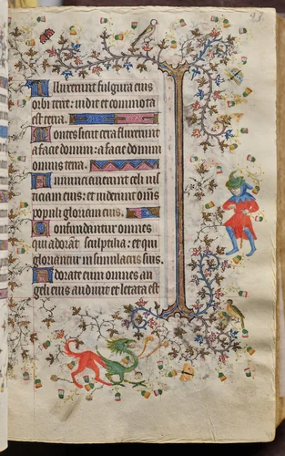 Hours of Charles the Noble, King of Navarre (1361-1425): fol. 47r, Text by Master of the Brussels Initials and Associates, book, 1400-1410