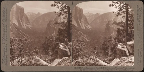 [Group of 23 Stereograph Views of Yosemite Valley Housed in Original Publisher's Box] by Underwood & Underwood, photograph, 1897-1907