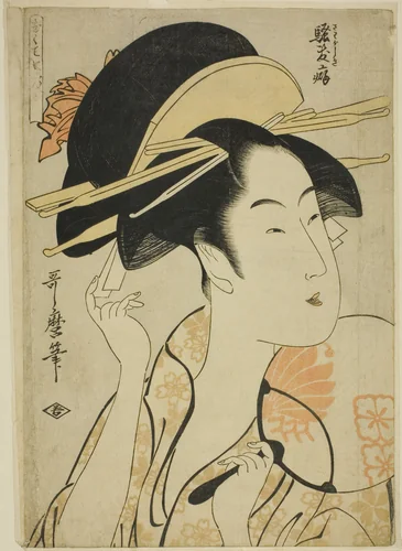 The Habit of Boisterousness (Sawagashiki kuse), from the series "Seven Bad Habits (Nakute nana kuse)" by Kitagawa Utamaro (喜多川歌麿), print, 1792-1802