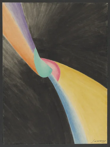 Colored Rhythm: Study for the Film by Léopold Survage, drawing, 1913