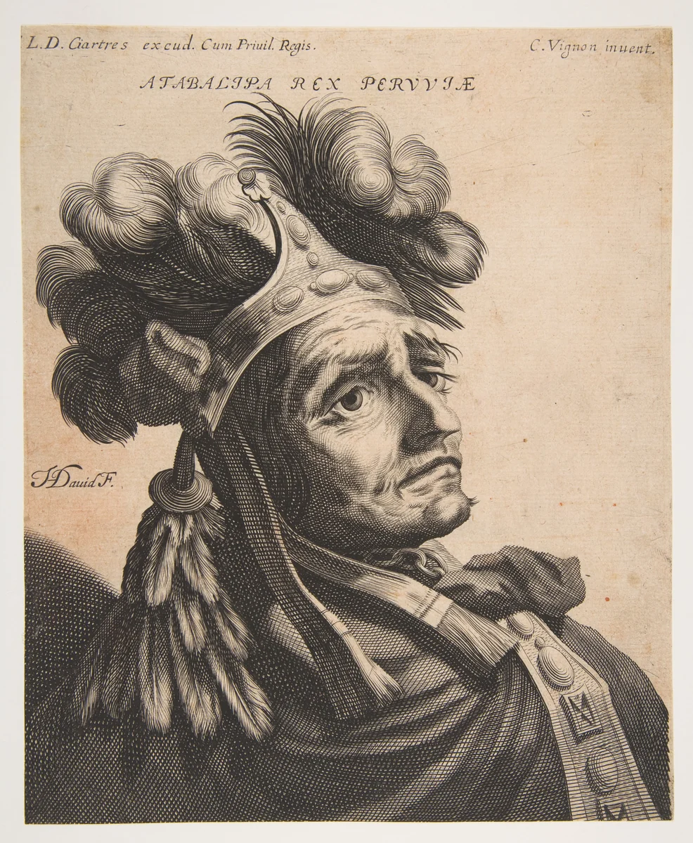 Atabalipa, Roi du Pérou by Jerôme David, print, 1629-1639