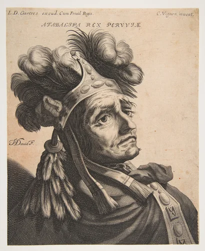 Atabalipa, Roi du Pérou by Jerôme David, print, 1629-1639