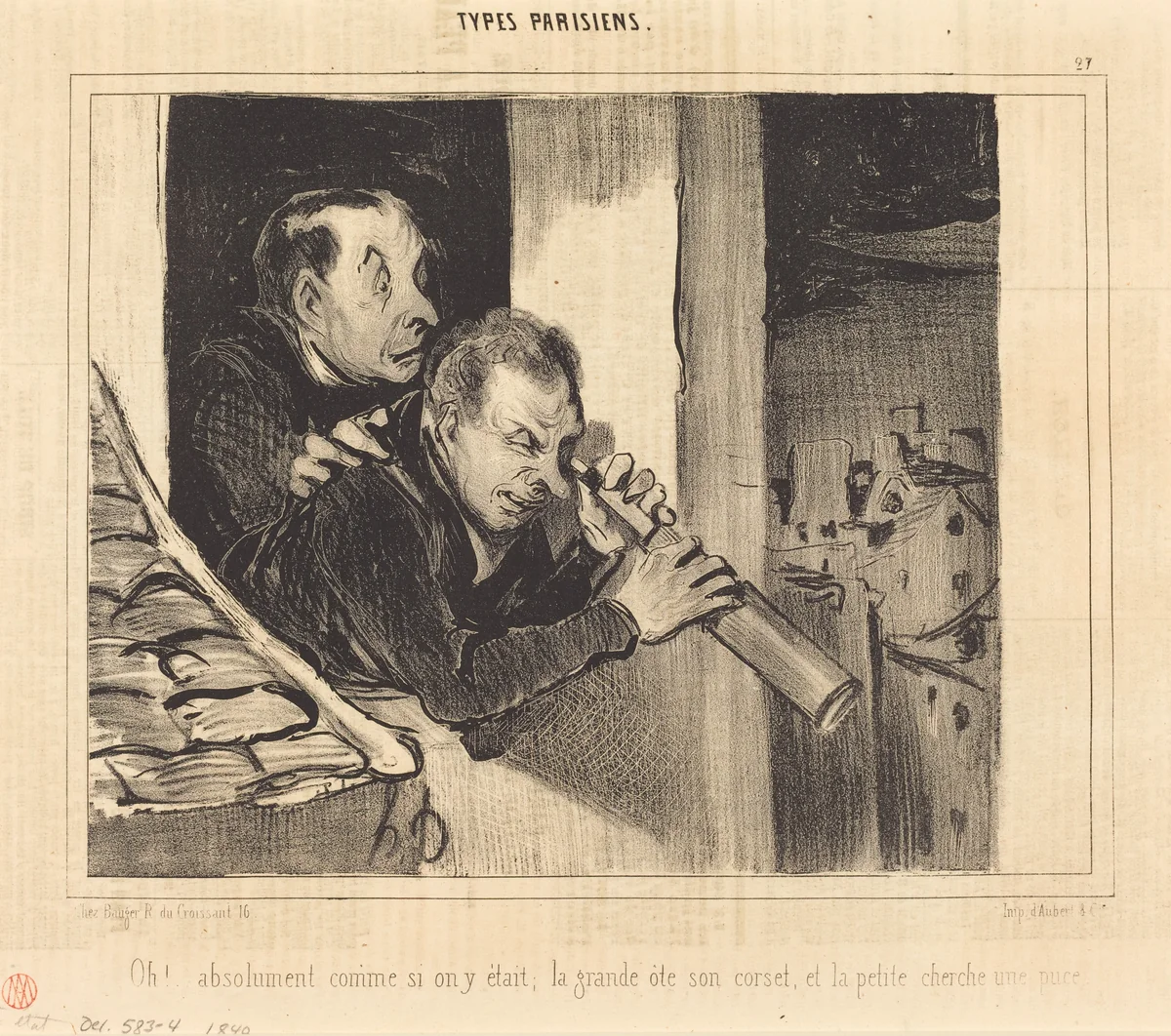 Oh!... absolument comme si on y était; la grande... by Honoré Daumier, print, 1840