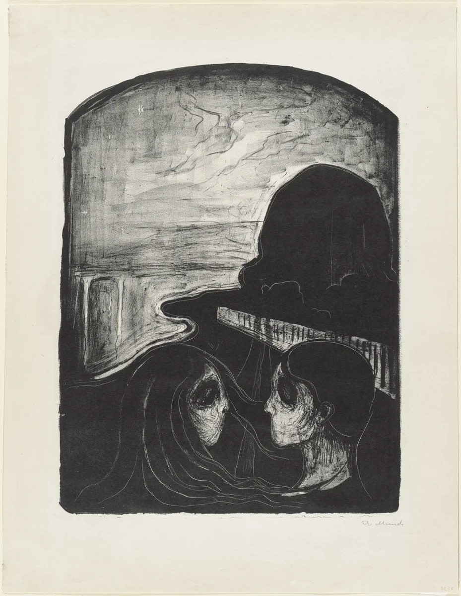 Attraction I (Tiltrekning I) by Edvard Munch, print, 1896