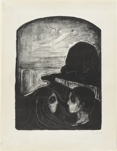 Attraction I (Tiltrekning I) by Edvard Munch, print, 1896