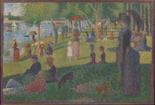 Study for "A Sunday on La Grande Jatte" by Georges Seurat, painting, 1884