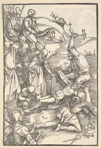 Christ Nailed to the Cross; verso: Christ Nailed to the Cross, from Speculum Passionis Domini Nostri Ihesu Christi by Hans Baldung, print, 1507