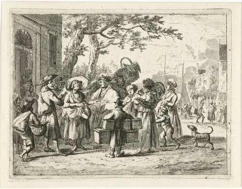 Straatzangers by Christiaan Meijer, print, 1803-1808