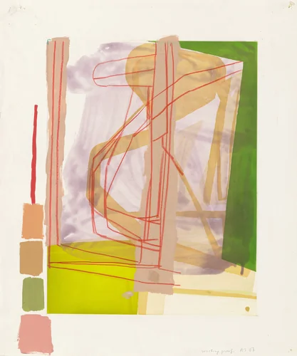Ohad + Naomi (O & N 7) (working proof) by Amy Sillman, print, 2007