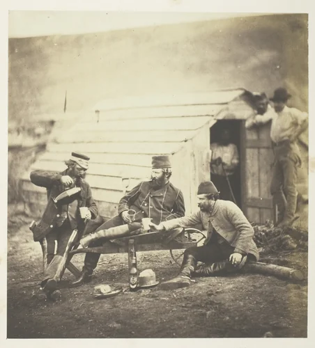 Hardships in the Camp by Roger Fenton, photograph, 1855