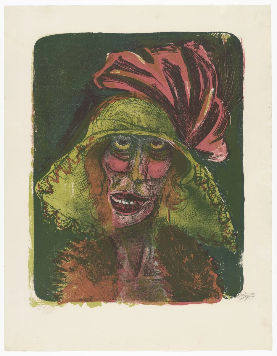 Leonie by Otto Dix, print, 1923