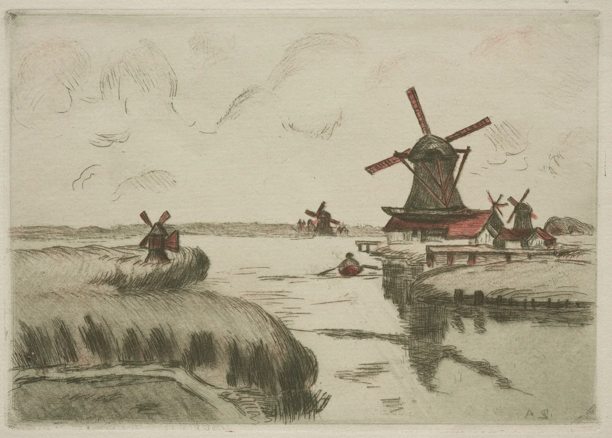 View from Saardam by Armand Guillaumin, print, 1909