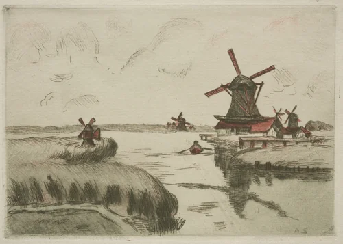 View from Saardam by Armand Guillaumin, print, 1909