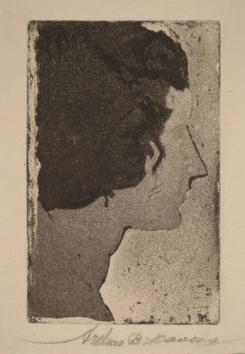 Profile by Arthur B. Davies; Ernest Haskell, print, 1919