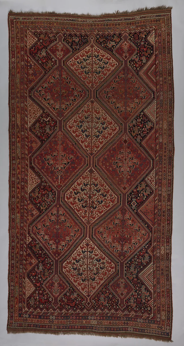 Khamseh Carpet by Southwest Iran, textile, 1885-1895