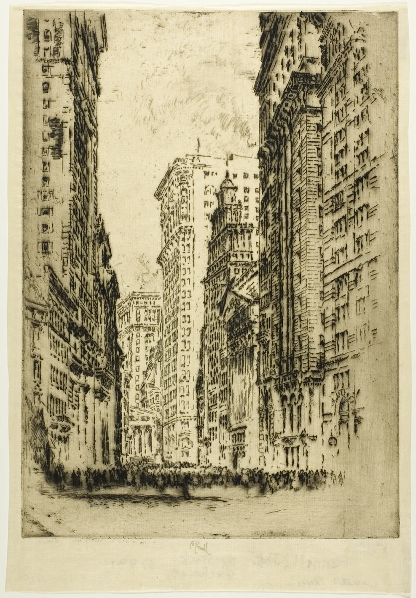 The Stock Exchange by Joseph Pennell, print, 1904