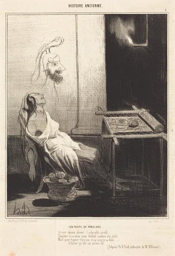 Les Nuits de Pénélope by Honoré Daumier, print, 1842