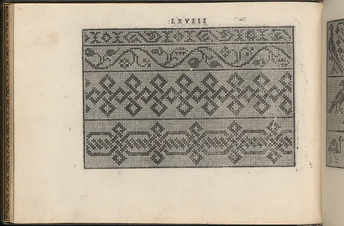 La Vera Perfettione del Disegno di varie sorti di recami, page 34 (verso) by Giovanni Ostaus, book, 1567