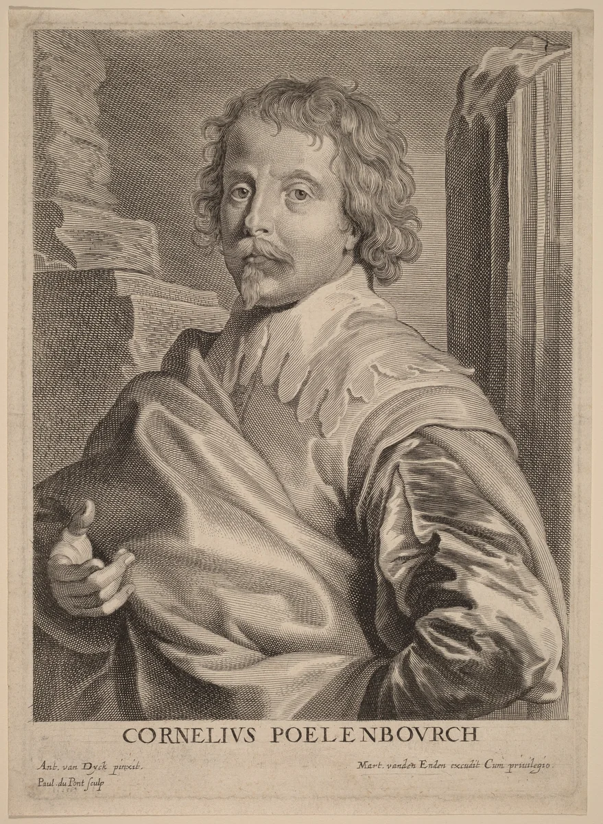 Cornelis van Poelenburgh by Paulus Pontius
Sir Anthony van Dyck, print, 1626-1641