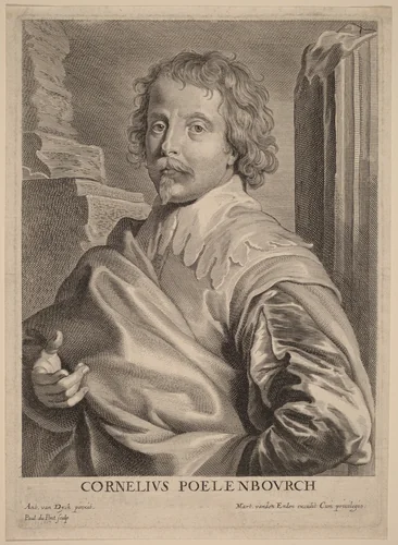 Cornelis van Poelenburgh by Paulus Pontius
Sir Anthony van Dyck, print, 1626-1641