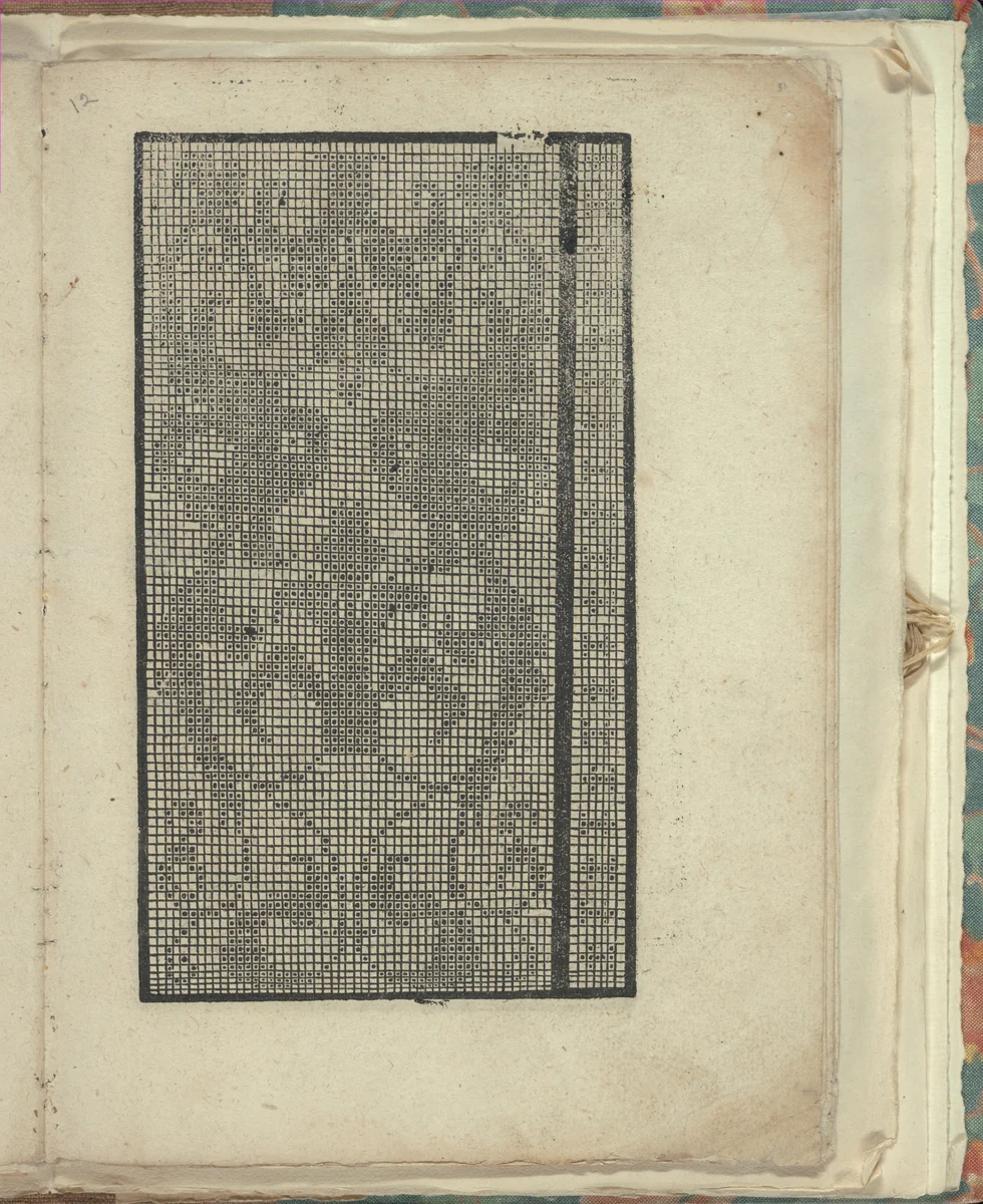 Opera Nova Universali intitulata Corona di racammi, page 31 (recto) by Giovanni Andrea Vavassore, book, 1530