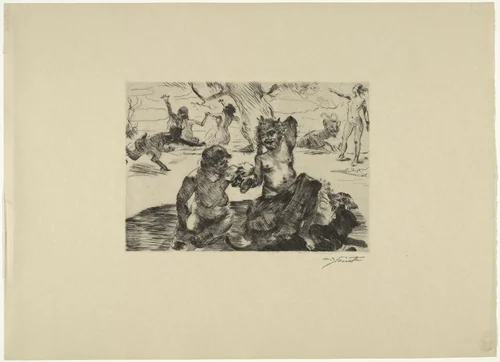 Bacchus from Classical Legends (Antike Legenden) by Lovis Corinth, print, 1919