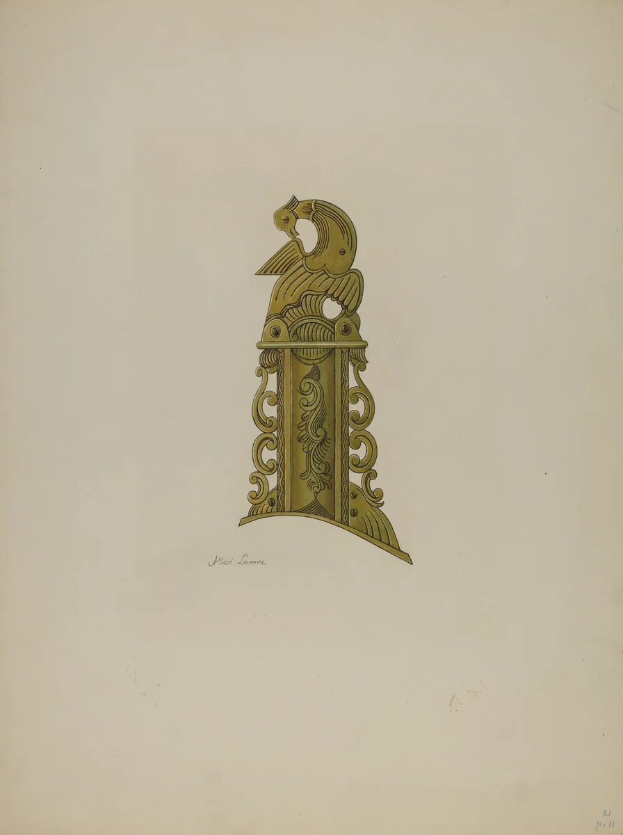 Pa. German Patch Box by Albert Levone, index of american design, 1935-1942