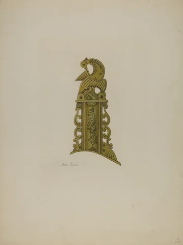 Pa. German Patch Box by Albert Levone, index of american design, 1935-1942