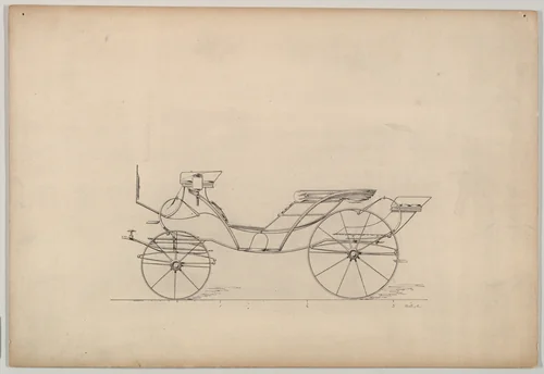 Eight Spring Victoria (unnumbered) by Brewster & Co., drawing, 1870