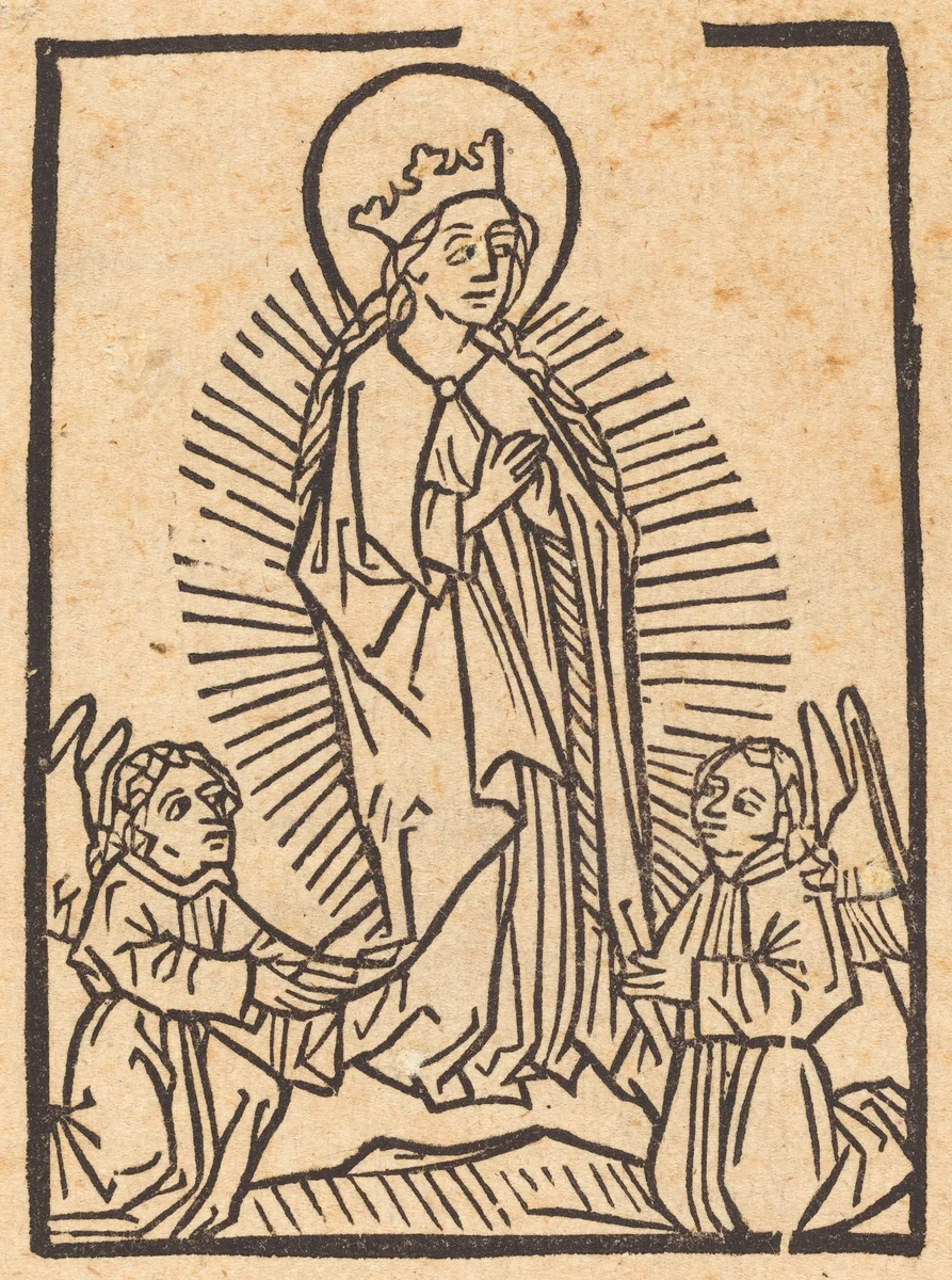 The Assumption of the Virgin by German 15th Century, print, 1480