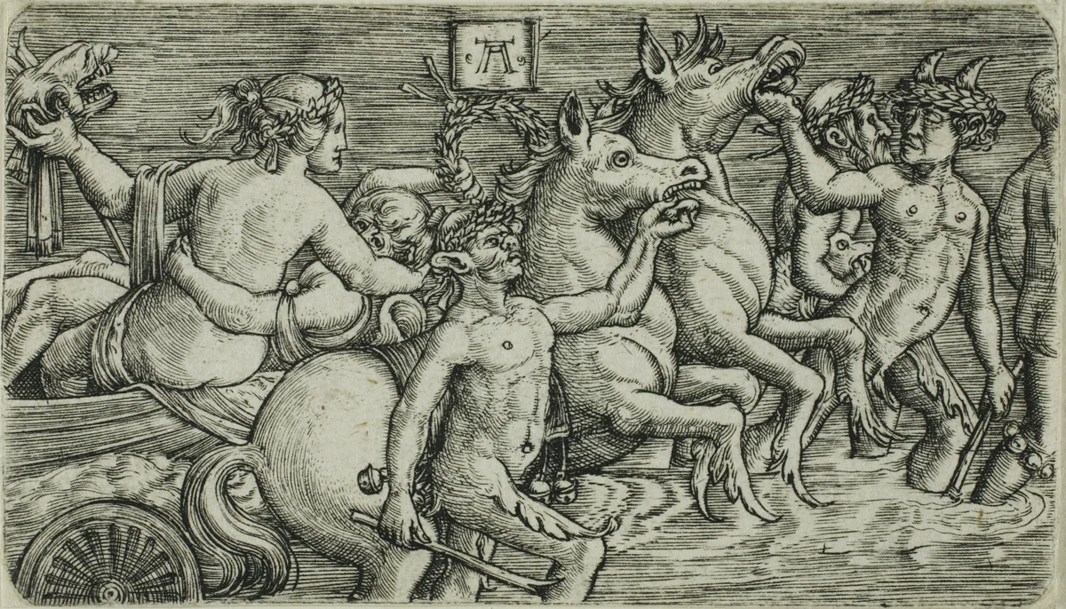 The Triumph of the Sea-Gods by Albrecht Altdorfer, print, 1500-1538