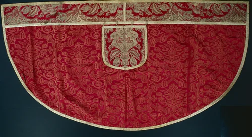 Priest's Red Cope, Orphrey and Hood by Unknown, textile, 1580-1620