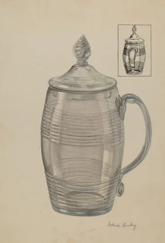 Mug by Gertrude Lemberg, index of american design, 1935-1942