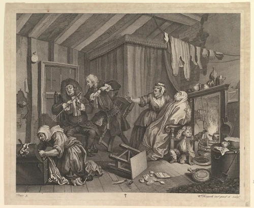 A Harlot's Progress, Plate 5 by William Hogarth, print, 1732