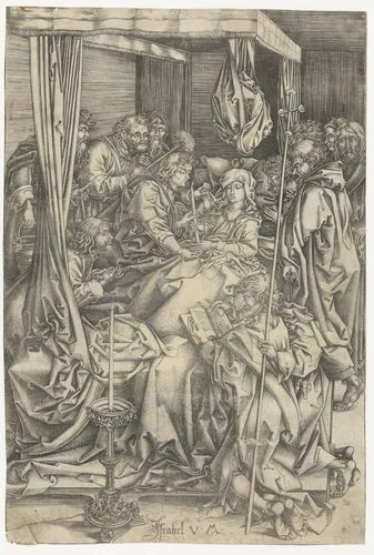 De dood van Maria by Unknown, print, 1455-1503