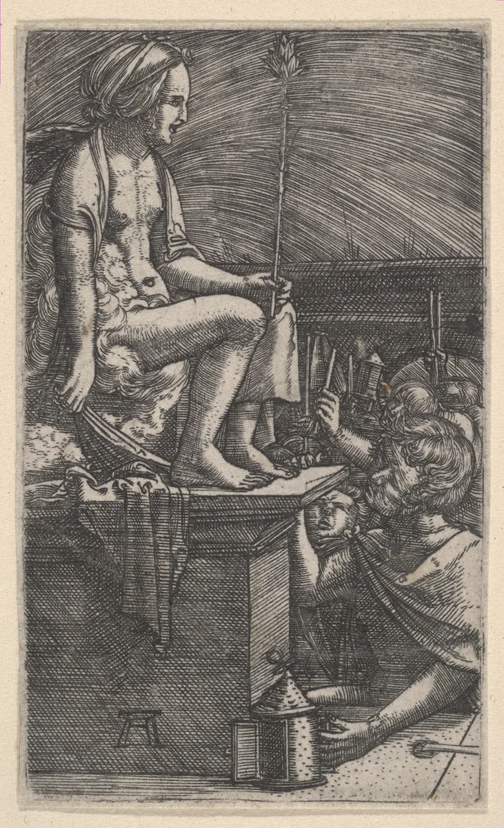 The Revenge of the Sorcerer Virgil by Albrecht Altdorfer, print, 1500-1538