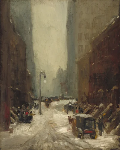 Snow in New York by Robert Henri, painting, 1902
