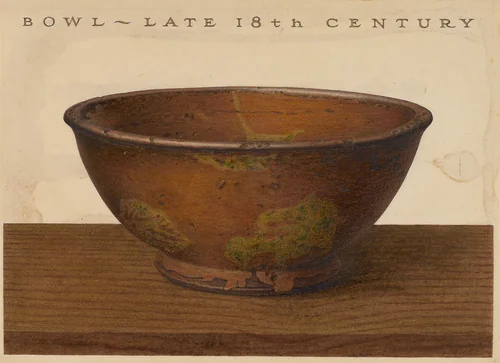 Bowl by John Matulis, index of american design, 1937