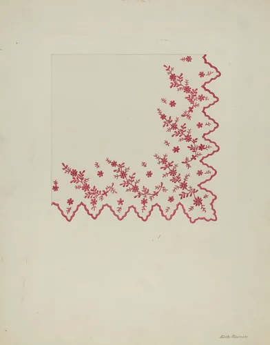 Handkerchief by Edith Towner, index of american design, 1937