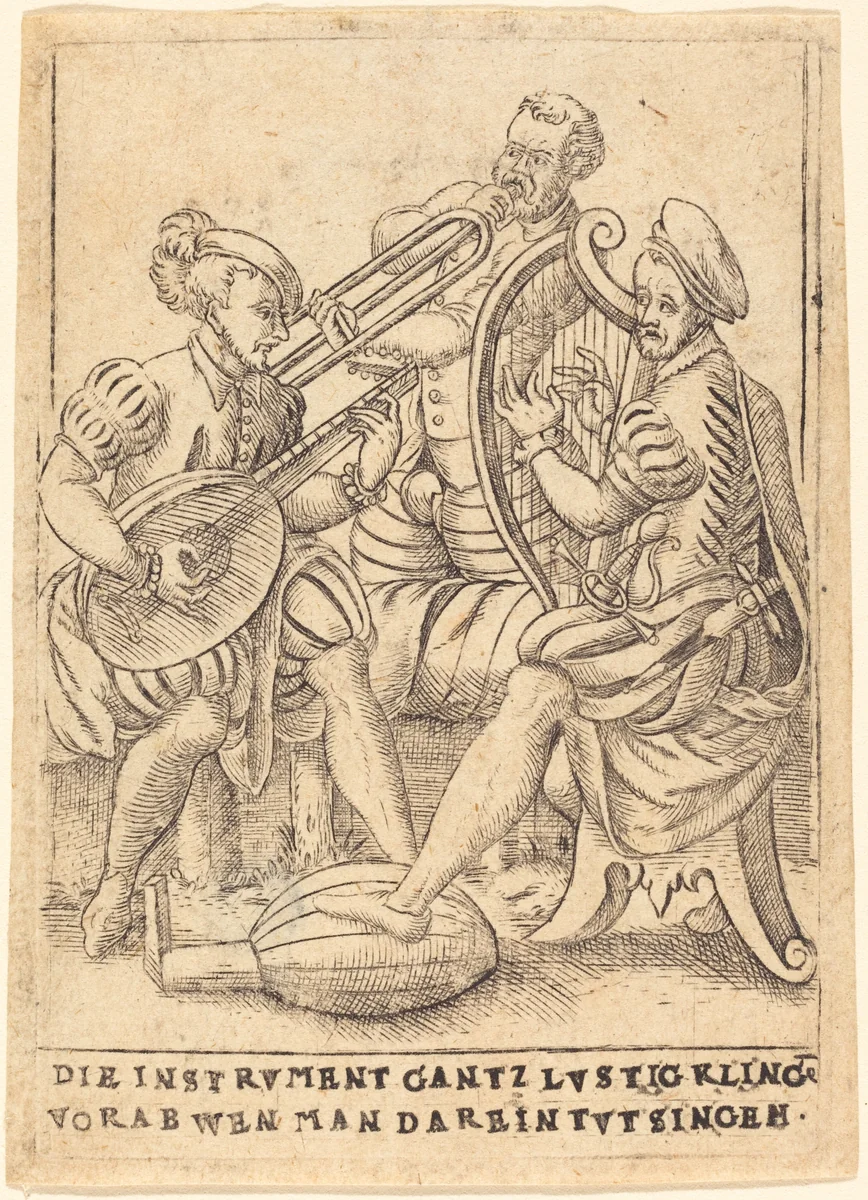 Die Instrvment gantz lvstig Kling vorab wen man darein tvt singen by German 16th Century, print, 1580
