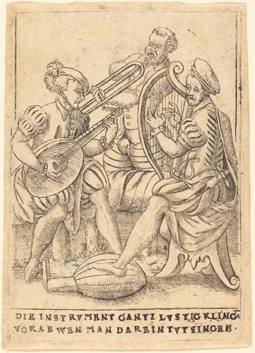 Die Instrvment gantz lvstig Kling vorab wen man darein tvt singen by German 16th Century, print, 1580