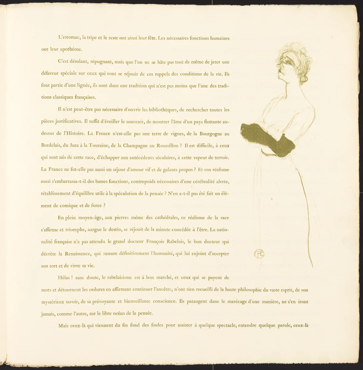 Yvette Guilbert by Henri de Toulouse-Lautrec, portfolio, 1894